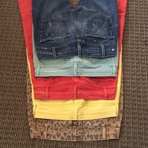 SET OF FIVE Current/Elliott Skinny Jeans